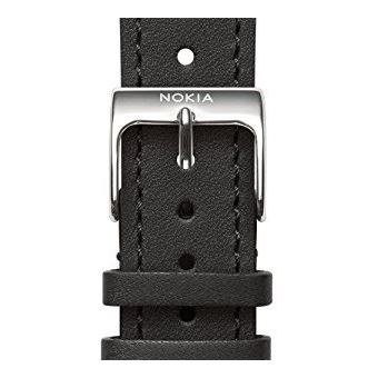 Nokia 4381649 pulseira de relógio Watch strap Couro, Inox Preto - 1