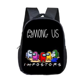 Mochila Escolar Infantil DreamWorks | Among Us | 24 x 10 x 30 cm | Preto 1284 - 1