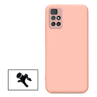 Kit Phonecare Suporte Magnético Reforçado de Carro + Capa Silicone Líquido para Xiaomi Redmi Note 11+ - Rosa - 1