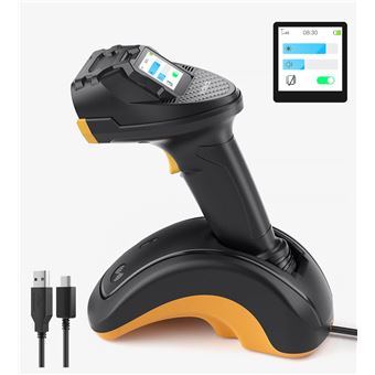 Leitor de Código de Barras Portátil Inateck PRO 8 | Amarelo - 1