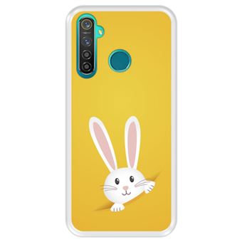 Capa Tpu Hapdey para Realme 5 Pro | Design Coelhinho Da Páscoa - Transparente - 1