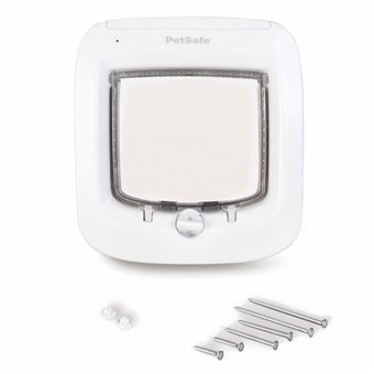 Porta para gatos PetSafe PPA19-16145 com microchip branco - 1