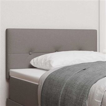 Cabeceira LED vidaXL | Cinzento-acastanhado | 90 cm | tecido - 1