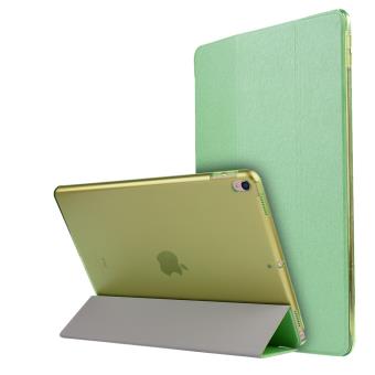 Capa Magunivers em PU  Polegada trifold Stand Textura de seda verde smart para Apple iPad Pro 10.5 (2017) - 1