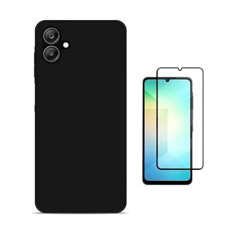 Kit Vidro Temperado + Capa Silicone Líquido Phonecare para Samsung Galaxy A07 | Preto - 1