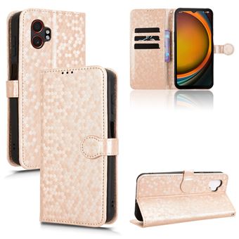 Capa FOXDOCK para Samsung Galaxy X Cover7 Pro | Fecho Magnético | TPU Macio | Compartimentos para Cartões | Dourado - 1