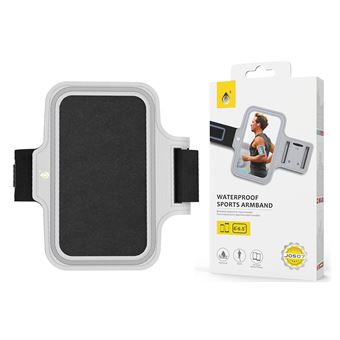 Bolsa para o Braço Desportiva One Plus J0507 para Apple iPhone 15 Pro  | Impermeável - Cinzento - 1