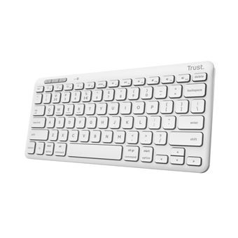 Teclado Wireless Trust Lyra | Idioma: Inglês US | Branco - 1