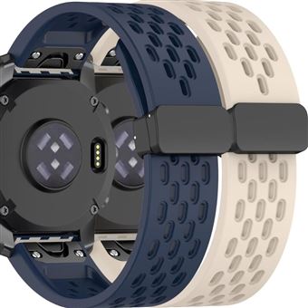 Pack 2x Bracelete Antiimpacto SnapFlow para Garmin Fenix 8 Pro Azul e Marfim - 1