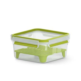 Recipiente de Almoço EMSA CLIP & GO XL | Verde, Transparente - 1