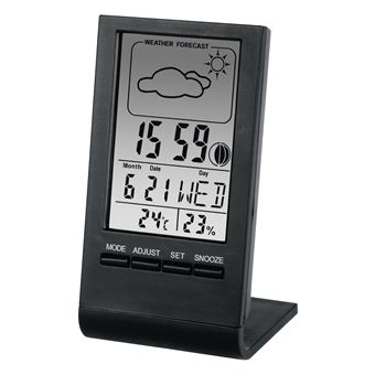 Estações meteorológicas digitais Hama TH-100 Preto Digital Bateria