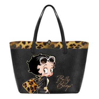 Saco Ombro 35 cm Betty Boop Leopard - 1