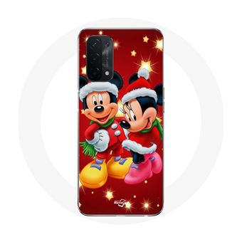 Capa Maniacase para Oppo A54 5G Mickey Mouse eminnie Mouse O Dia de Natal - 1