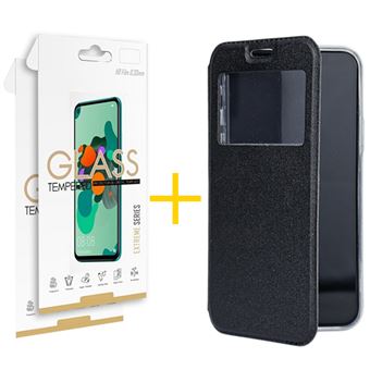 Conjunto 2 X Película de Vidro + Capa skyhe para Samsung Galaxy S21 5G Gandy Flip Cover - Preto - 1