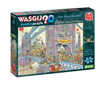 Puzzle Jumbo Wasgij No License Retro Mystery 8 - O Obstáculo Final! (1000 Peças) | 1000 Peças - 1