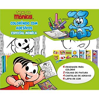 Turma Da Monica Colorindo C/ Ades Esp 1 - Monica - 1