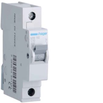 Disjuntor HAGER 1P 10A C 3KA 1M MW110 - 1