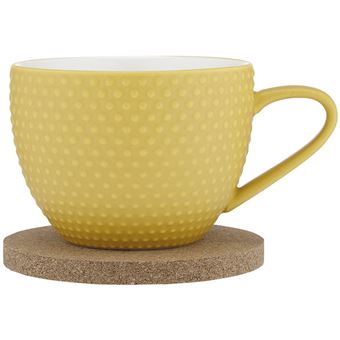 Conjunto Chávenas Ladelle | 350ml + Base Abode Mustard-62696 - 1