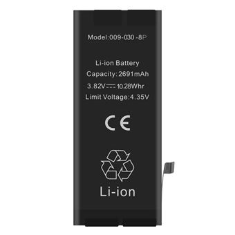 Bateria Clappio para iPhone 8 Plus 2691mAh com chip TI - 1