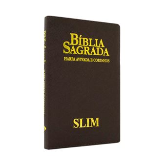 Biblia Rc Slim Com Harpa Rygu Marrom - 1