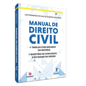 Manual de Direito Civil: Tabela com Resumo e Questões de Concursos e da Ordem - 1