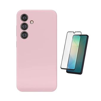 Kit Película de Vidro Temperado Gorilasglass + Capa Proteção Silicone GIFT4ME para Samsung Galaxy A17 4G | Rosa - 1