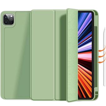 Capa Folio Antiimpacto com suporte Apple Pencil para IPad 10.2 2019 7º Ger | Verde Claro - 1
