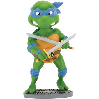 Figura Leonardo TMNT Tartarugas Ninja Head Knockers | 16,5 cm - 1