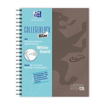Caderno e Bloco de Notas Oxford TOUCH | Castanho - 1