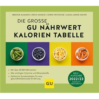 Die Große Gu Nährwert-Kalorien-Tabelle 2022/23 - 1