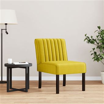 Cadeirão vidaXL | veludo amarelo - 1