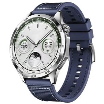 Bracelete Suave em Silicone Líquido Antiimpacto para Huawei Watch GT 3 Pro 46mm | Azul - 1