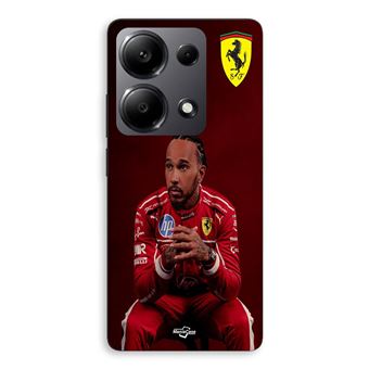 Capa Maniacase para Xiaomi Redmi Note 13 Pro 4G | Hamilton Papel de parede oficial da Scuderia Ferrari - 1