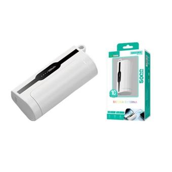 Power Bank Wireless Portátil New Science DX143 | 5000 mAH - Branco - 1