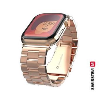 Pulseira Swissten para Apple Watch | Metal Band | 42-44mm | Rose Gold - 1