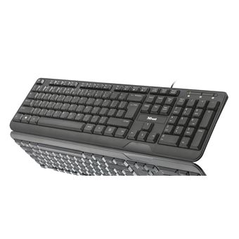 Teclado com Fios Trust Ziva | Idioma: Português | Preto - 1