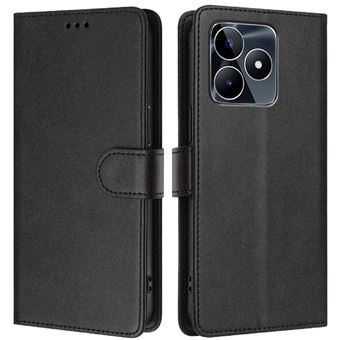 Capa Clássica Flip ZURSANA para Realme Note 50 com Bloqueio RFID  | Preto - 1