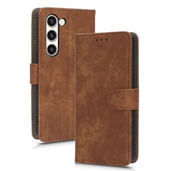 Capa ZURSANA para Samsung Galaxy S23 Plus | Pele Sintética | Fecho Magnético | Compartimento para Cartões com Bloqueio RFID | Castanho - 1