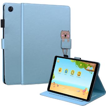Capa Cartoon ZURSANA para Huawei Matepad T8 8.0 | Couro PU | Fecho Magnético | Suporte Ajustável | Porta-Cartões - Azul - 1