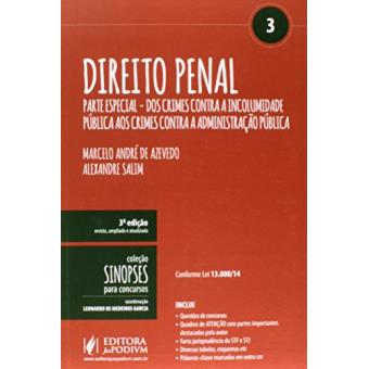 Direito Penal. Parte Especial - Volume 3. Coleção Sinopses Para Concursos - 1