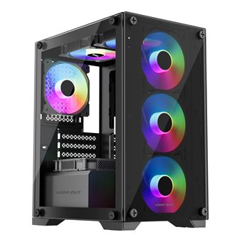 Caixa para Computador KeepOut XC-201 GLASS | Preto - 1