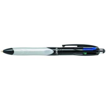 BIC 4 colours grip stylus doos met 12 stuks Preto e Metálico - 1