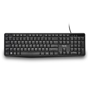 Teclado com Fios NGS FUNKY V4 (QUERTY, ES) | Idioma: Espanhol | Preto - 1