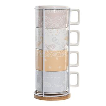 Conjunto Item Pc-204151 4 Chávenas de Café + Suporte - 1