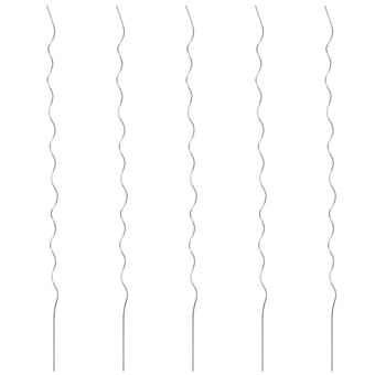 Suporte para Plantas vidaXL em espiral 5 pcs 110 cm aço galvanizado - 1