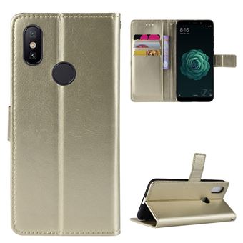 Capa Magunivers PU com suporte dourado para Xiaomi Mi A2 Lite/Redmi 6 Pro - 1