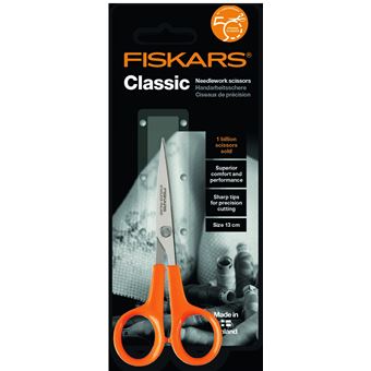 Tesoura para Papel Fiskars 9881 | Metálico, Laranja - 1