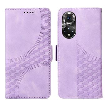 Capa FLOODKING para Huawei Nova 9 | Design Acolchoado | Couro PU Premium | Roxo - 1
