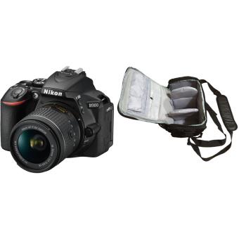 Máquina Fotográfica Reflex Digital Nikon D5600 + AF-P DX 18-55mm G VR + Saco de Câmara Profissional - 1