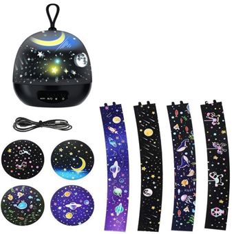 Lâmpada de Projeção Led CO-Phénix | Rotação | Luz de presença para crianças |Preto - 1